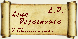 Lena Pejčinović vizit kartica